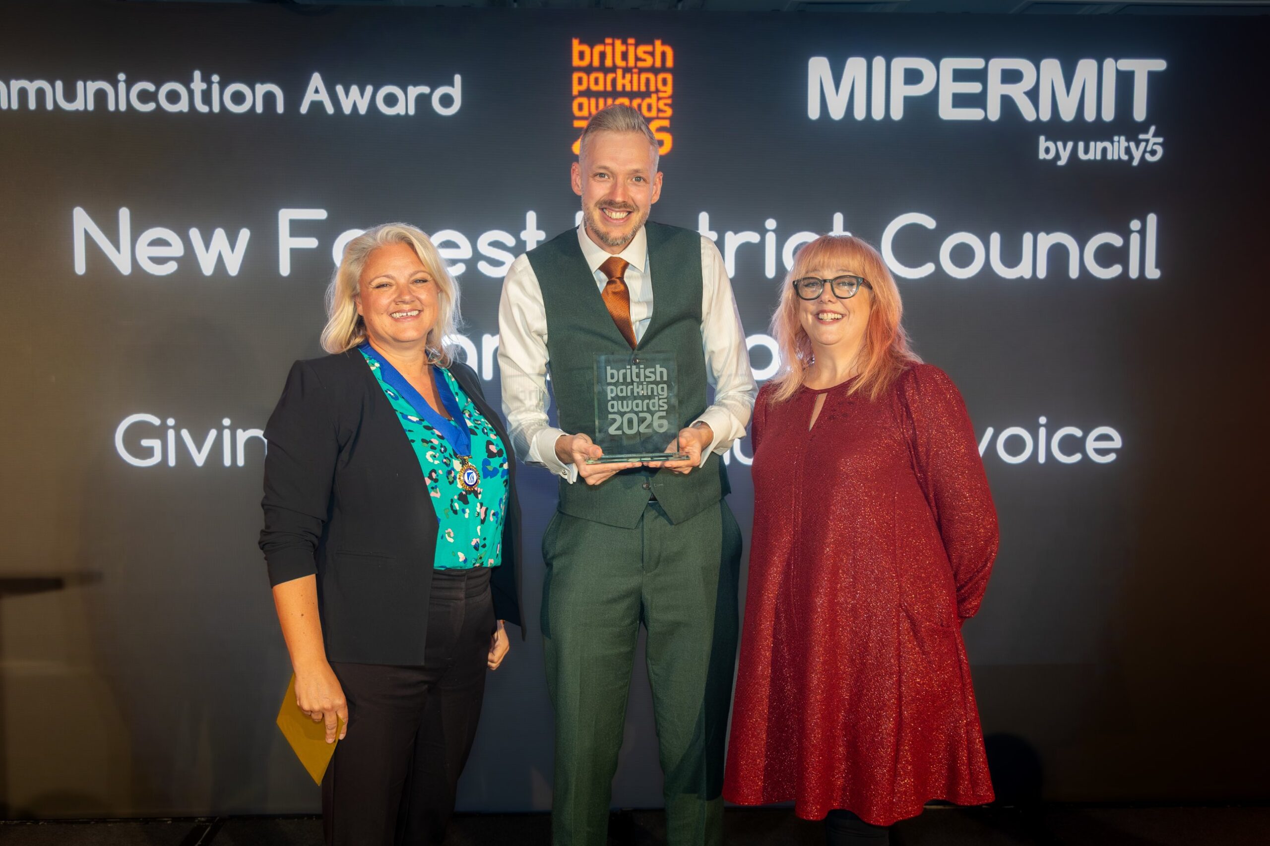 Ethos and New Forest District Council win Communication Award at British Parking Awards 2026
