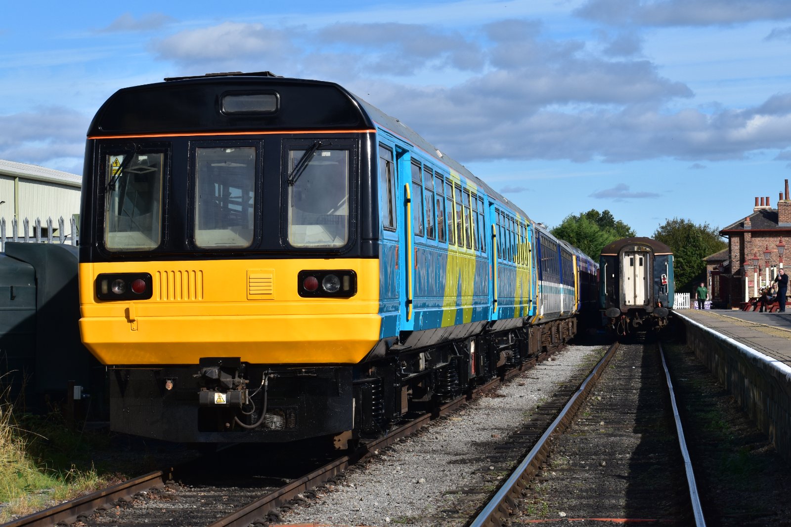 Wensleydale Railway class 142 train in Northern Spirit livery