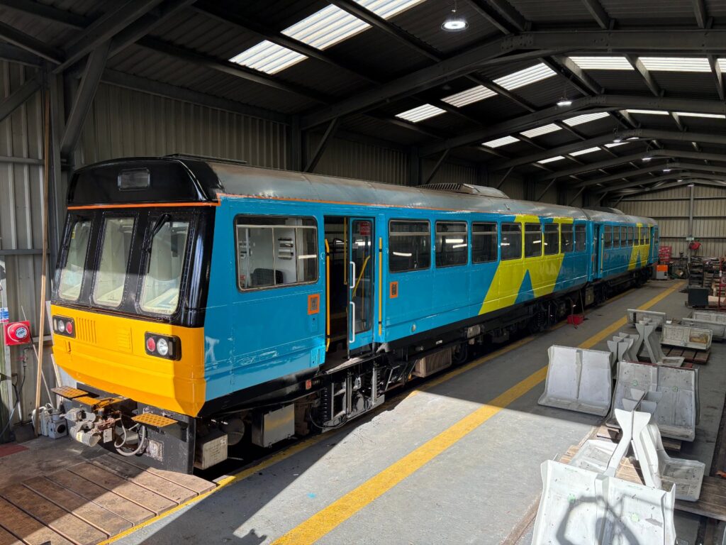 Wensleydale Railway class 142 train in Northern Spirit livery